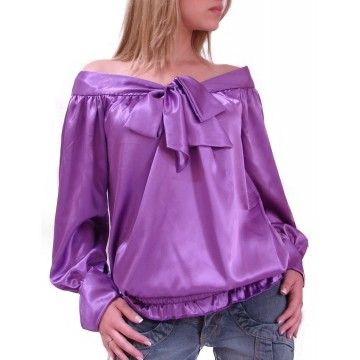 Blusa de Cetim Social