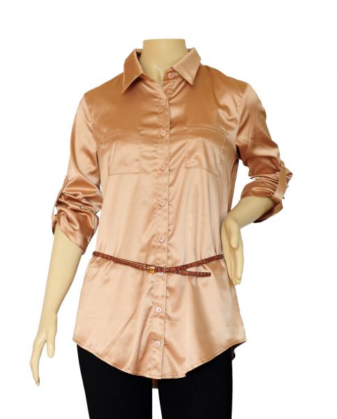 Blusa de Cetim Social